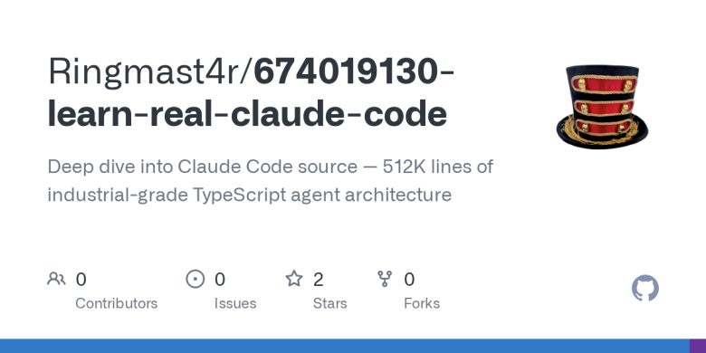 learn-real-claude-code — 'what 512K lines teach you: a production-grade agent is mostly not LLM calls.'