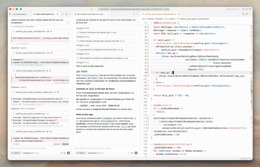 Cursor 1.0 — a VS Code fork with smarter tab completion.